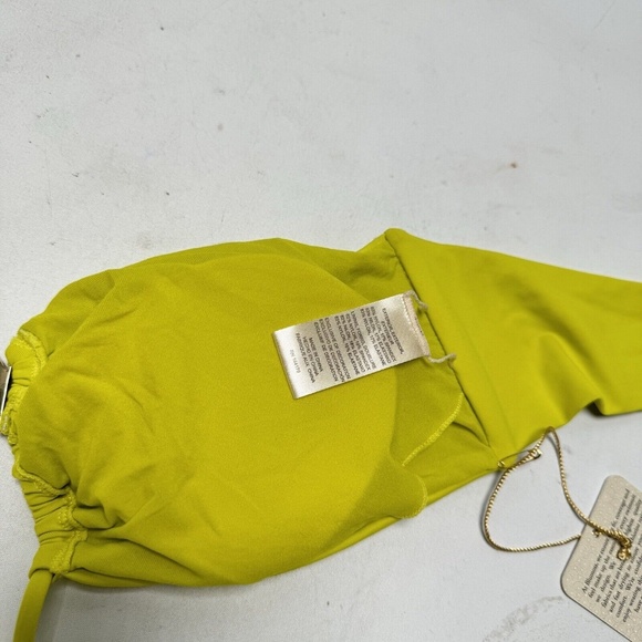 NEW BLUMOSS CARENA HALTER HIPSTER TOP - LIME YELLOW - Picture 11 of 11